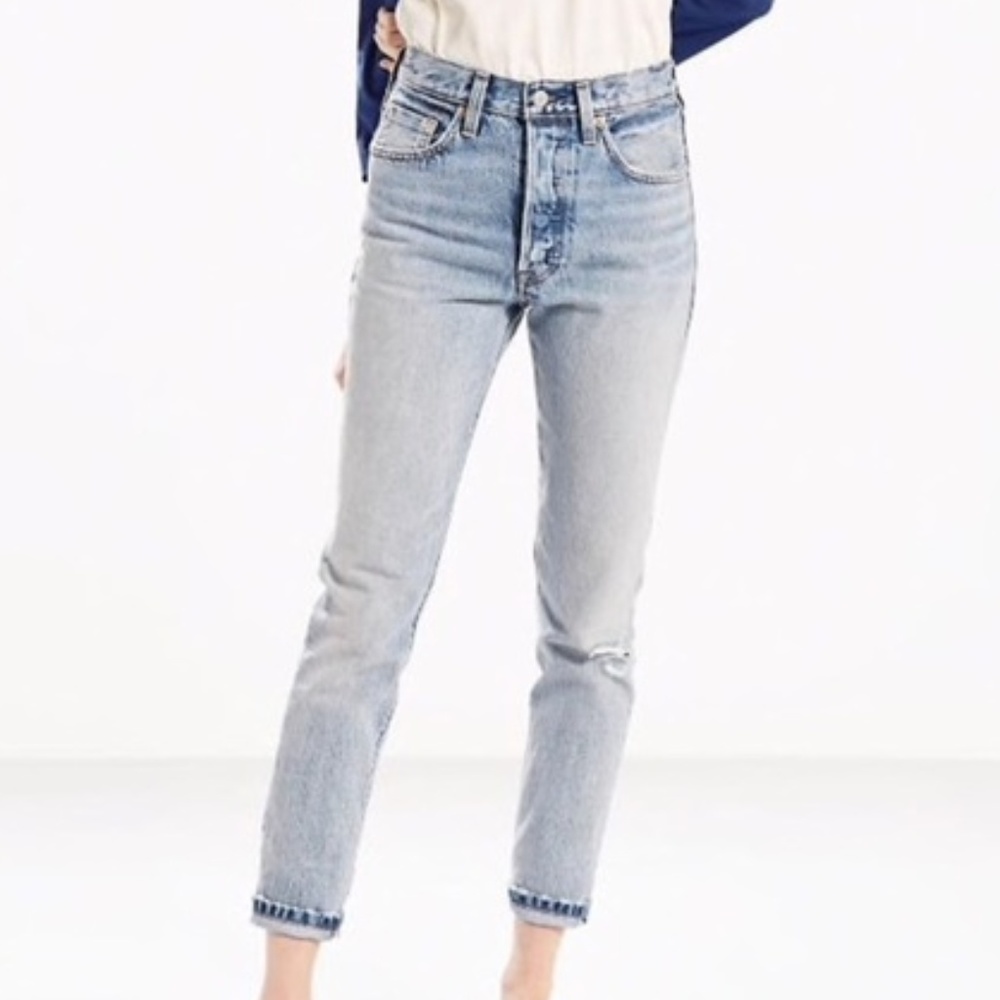 Levi's 501 Skinny White Oak Cone Selvedge Denim 27